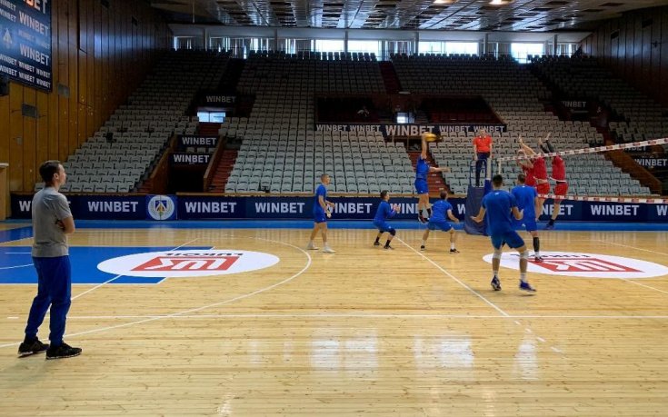 Волейболистите на Левски загряха за битката с ЦСКА