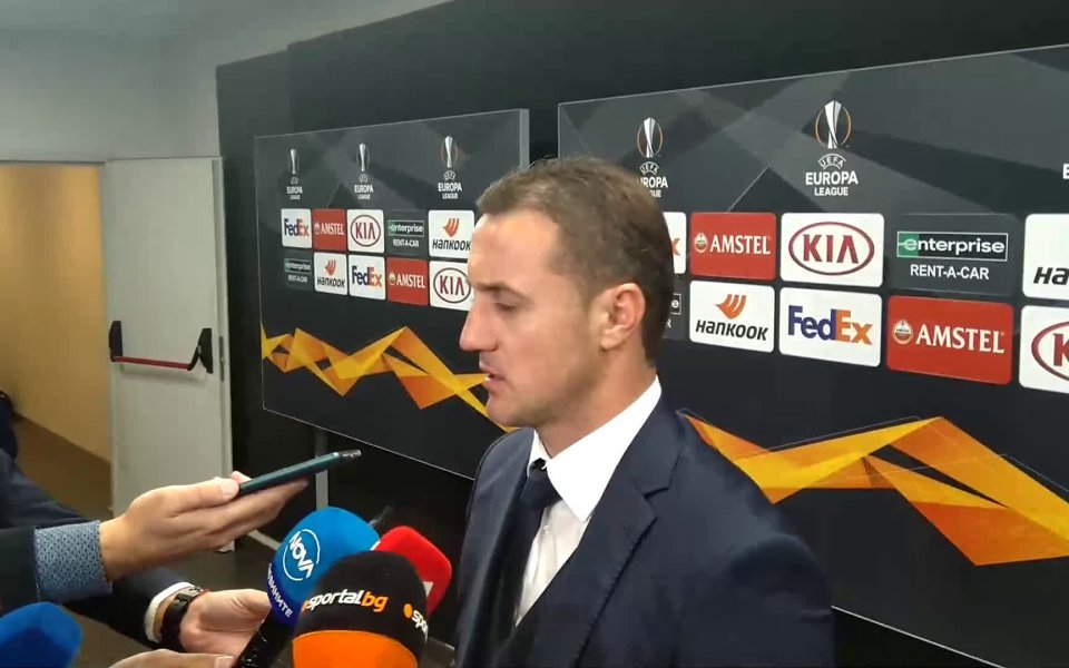 Наставникът на Лудогорец Станислав Генчев коментира тежката загуба на тима