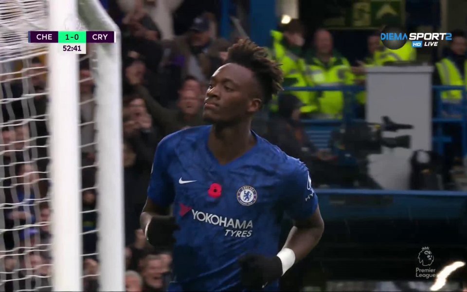 В 52-ата минута Тами Ейбрахам изведе сините напред в резултата,