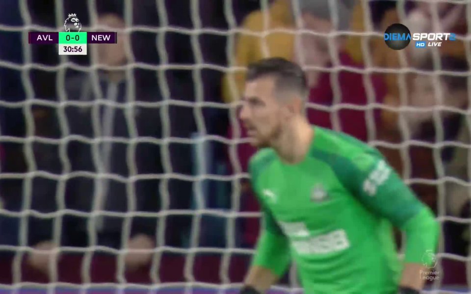 Астън Вила откри резултата срещу Нюкасъл в мача между двата