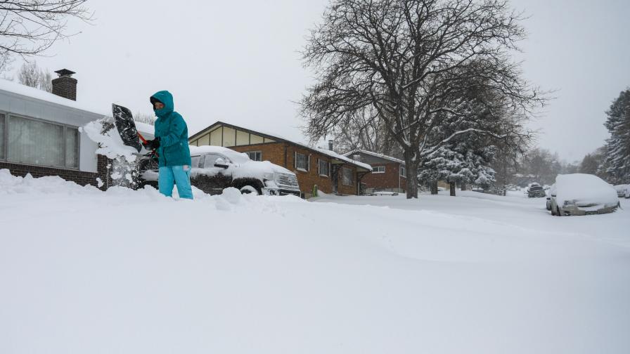  Снежни виелици за един от обичаните празници в Съединени американски щати 