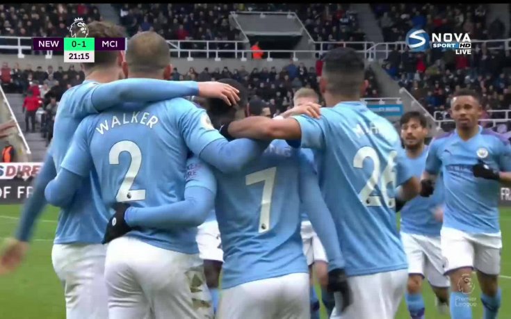 Рахийм Стърлинг изведе Сити напред срещу Нюкасъл