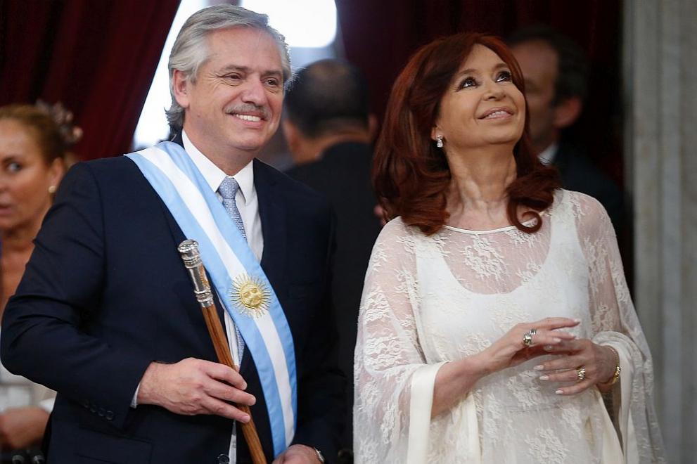 Алберто Фернандес и вицепрезидентът Кристина Киршнер