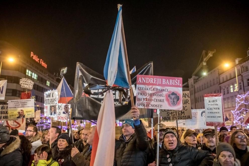 Чехия протести
