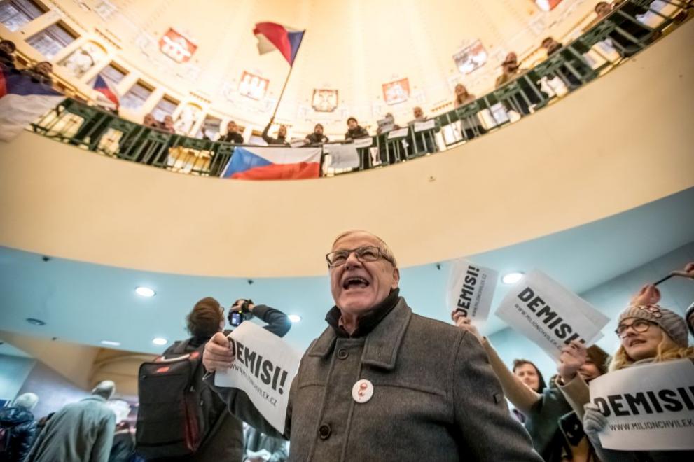 Чехия протести