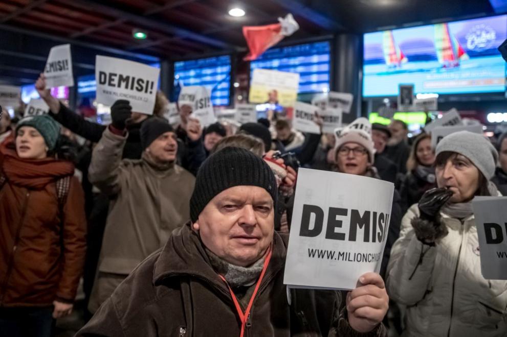 Чехия протести