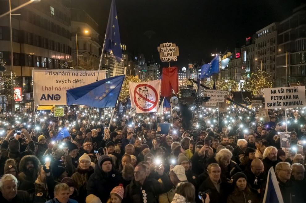Чехия протести