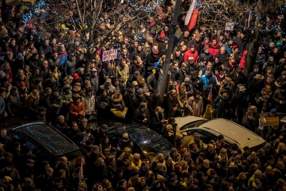 Чехия протести