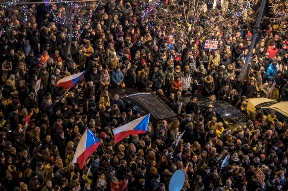 Чехия протести