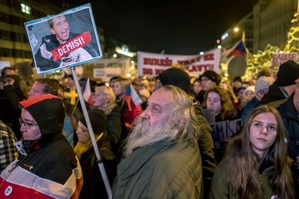 Чехия протести