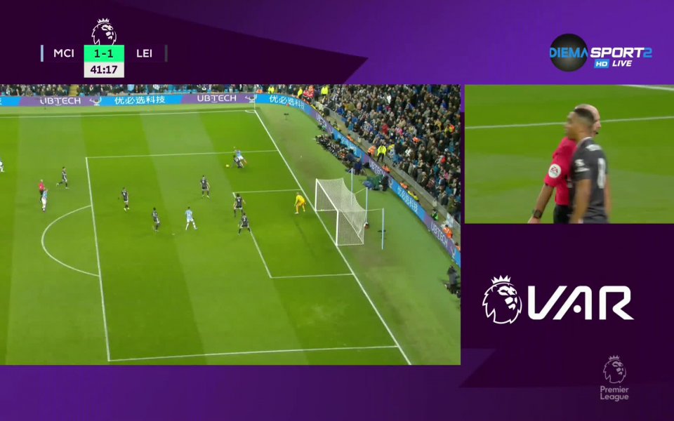 Манчестър Сити води с 2:1 при домакинството на Лестър Сити