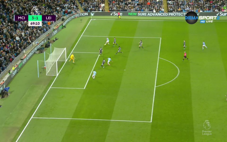 Отборът на Манчестър Сити води с 3:1 при домакинството на