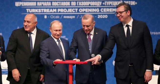 Руският президент Владимир Путин и турският президент Реджеп Тайип Ердоган