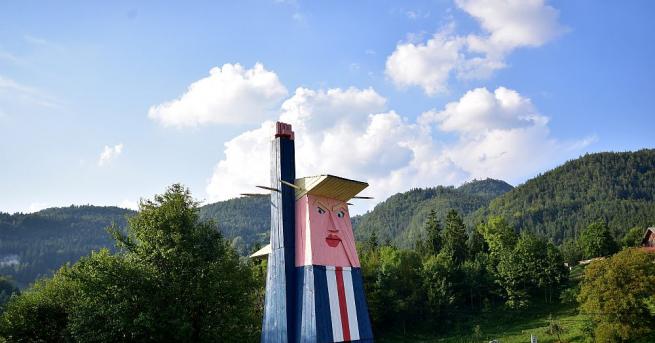 В словенското село Моравче близо до столицата Любляна беше запалена