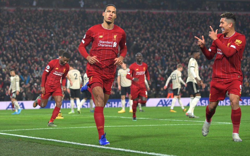 Отборите на Ливърпул и Манчестър Юнайтедиграят при резултат 1:0 в