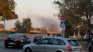 дим от горящо незаконно сметище Столипиново