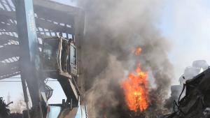 пожар автоморга Пловдив