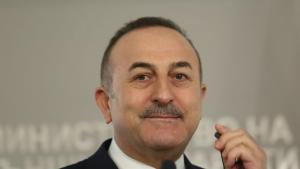 Министърът на външните работи на Турция Мевлют Чавушоглу който днес
