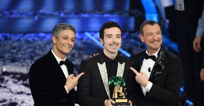 Певецът и композитор Антонио Диодато спечели голямата награда на фестивала