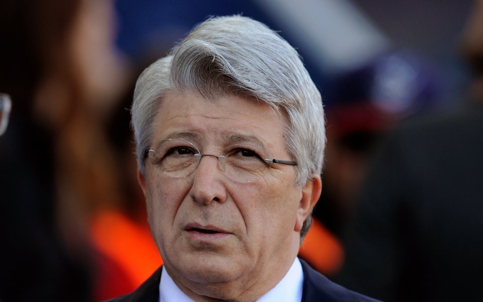 Президентът на Атлетико Мадрид Енрике Сересо си пожела финал в