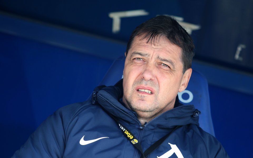 Треньорът на Левски Петър Хубчев не бе доволен от поражението