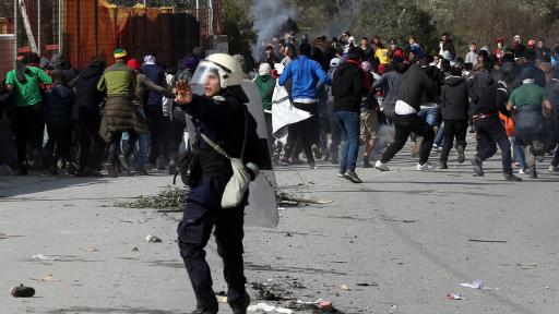  Мигранти на гръцко-турската граница 