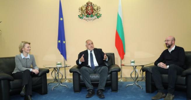 Започна срещата на премиера Бойко Борисов с председателя на Европейската
