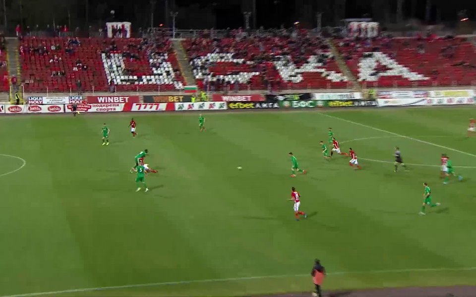 Отборът на ЦСКА надви Ботев Враца с 2:1 в двубой