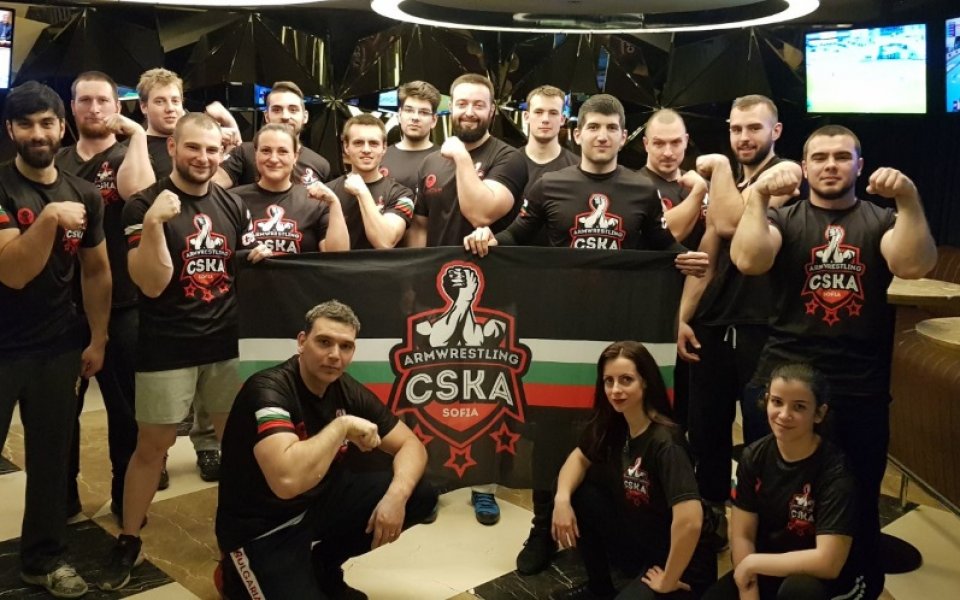 СК ЦСКА Armwrestling с пълна доминация на турнир в София