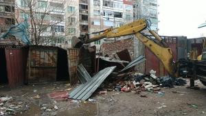 събаряне на незаконни постройки в Столипиново