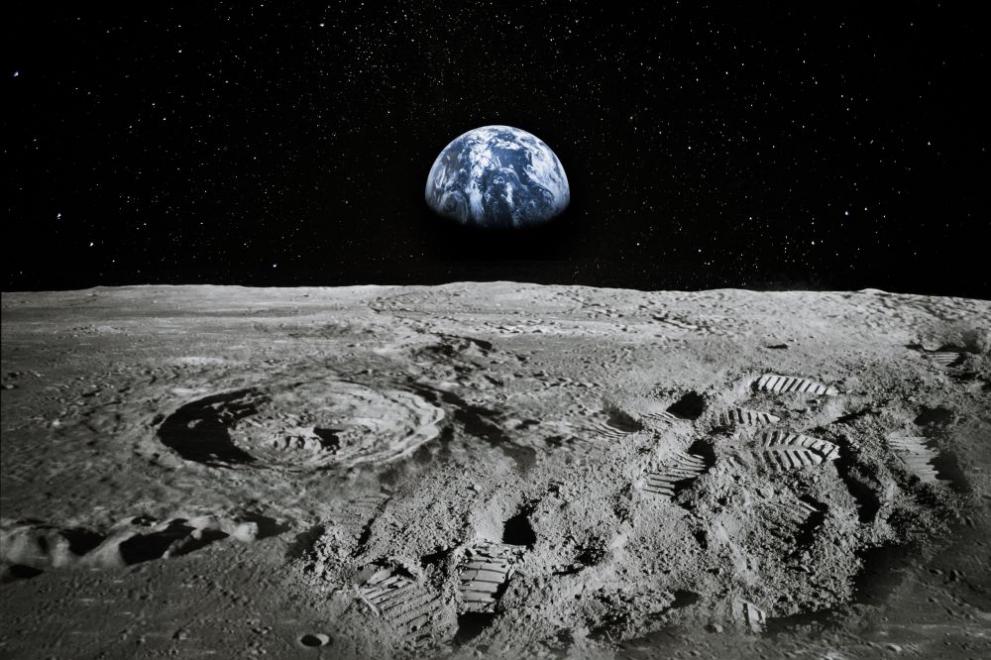 луната земята  Космос