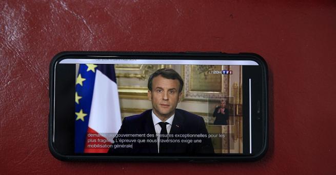 Френският президент Еменюел Макрон обяви тази вечер, че детските и