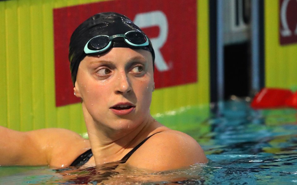Американската плувкиня, Кейти Ледецки, е доволна от решението за отлагане