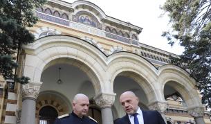 В Синодалната палата се проведе среща между вицепремиера Томислав Дончев, ген. Венцислав Мутафчийски и Св. Синод на БПЦ-БП.