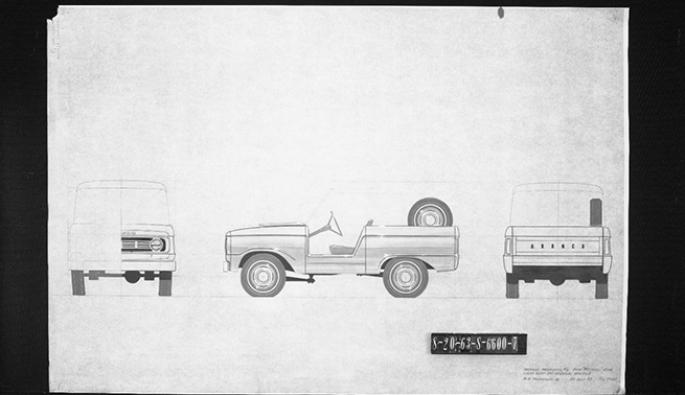  Ранни скици на Ford Bronco.