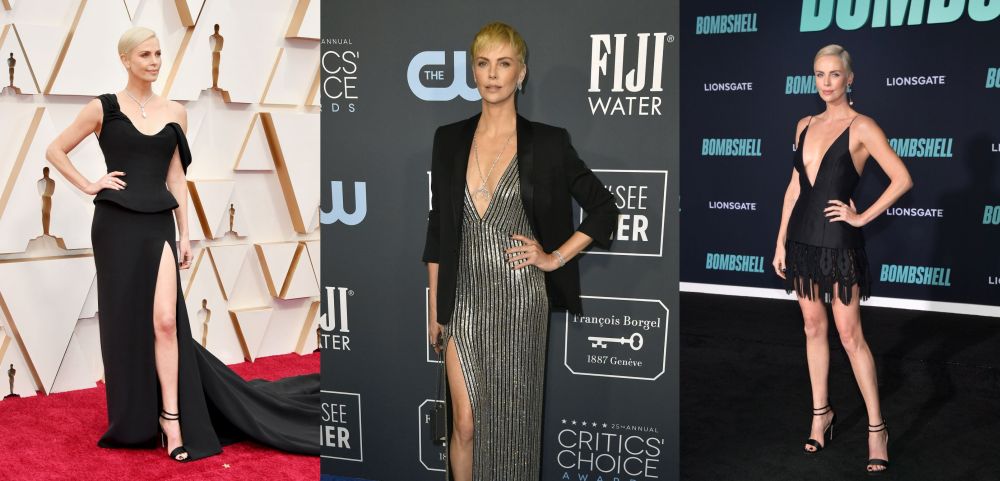 Чарлийз Терон избира да носи тоалети с деколтета и дълги цепки