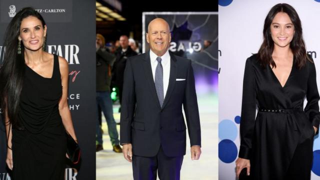 Двете красавици Ема Хеминг и Деми Мур не се отделят от Брус Уилис (ГАЛЕРИЯ)