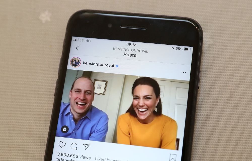 Заради пандемията виждаме херцогинята на Кембридж Катрин само в домашни условия