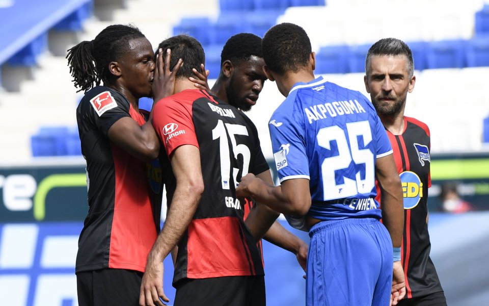 Защитникът на Херта Дедрик Боята не вкара гол при победата