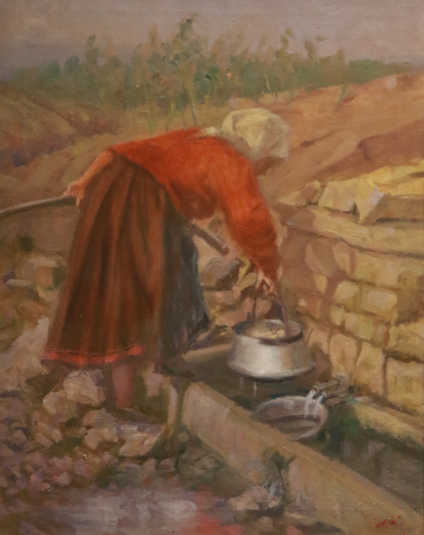 <p>На чешмата - майка ми</p>