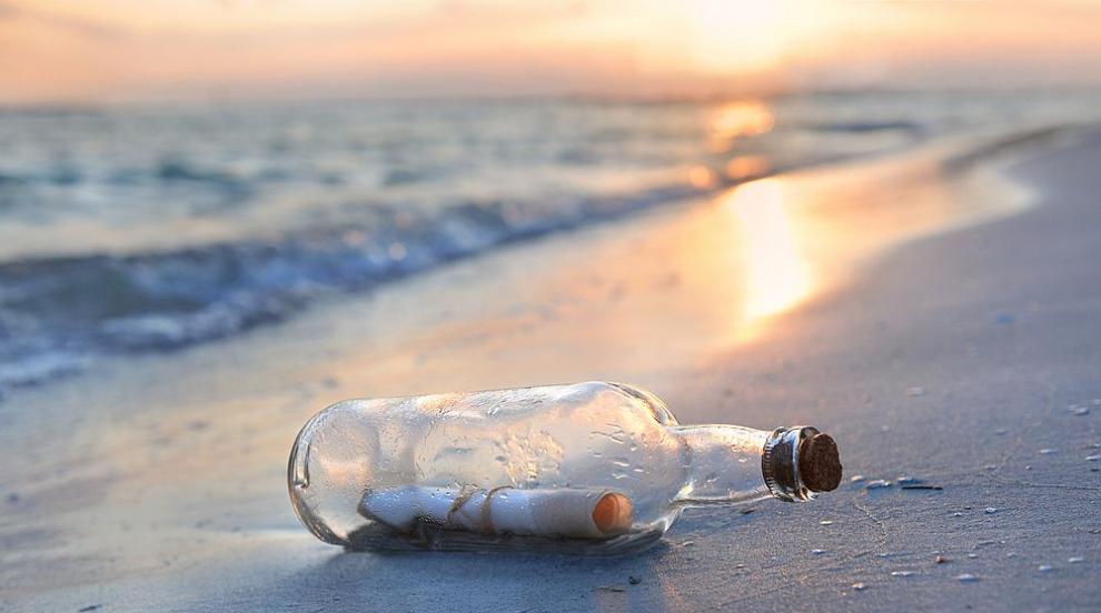 В бутилка край брега бе открито най-старото писмо в света?
