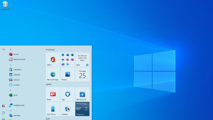  Microsoft показа новото Start меню за Windows 10 
