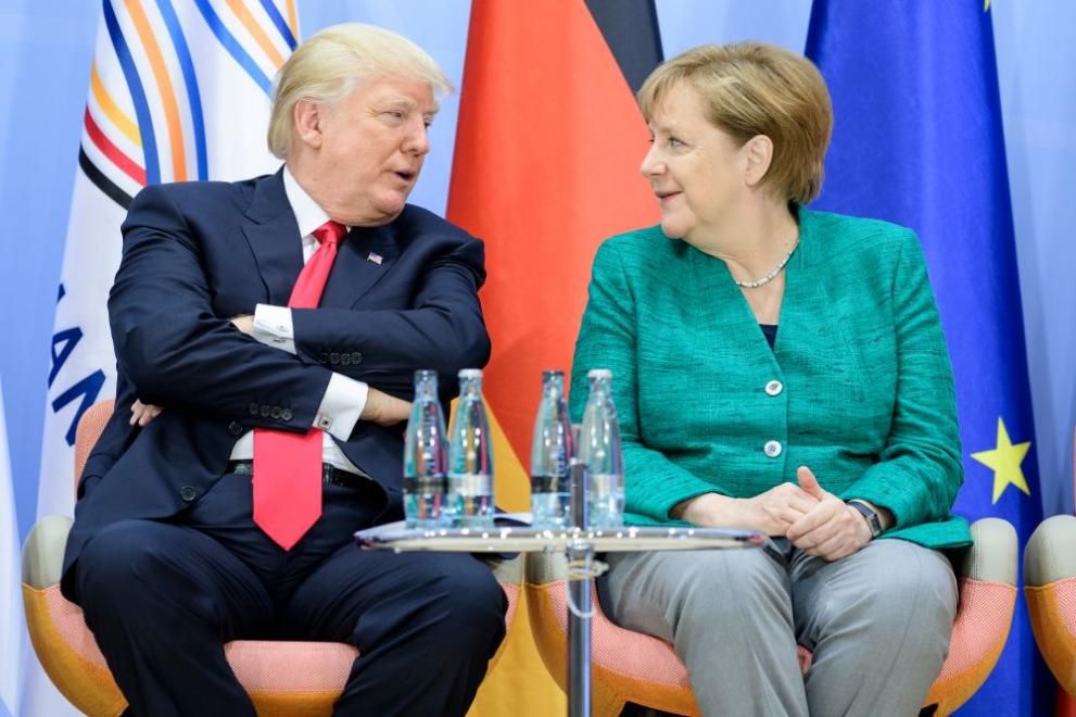 Тръмп и Меркел