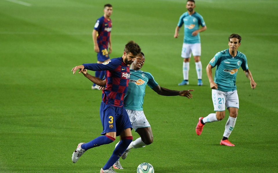 Барселона и Осасуна играят при резултат 1:1 в мач от