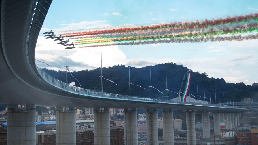 Официално откриха новия мост на Генуа 