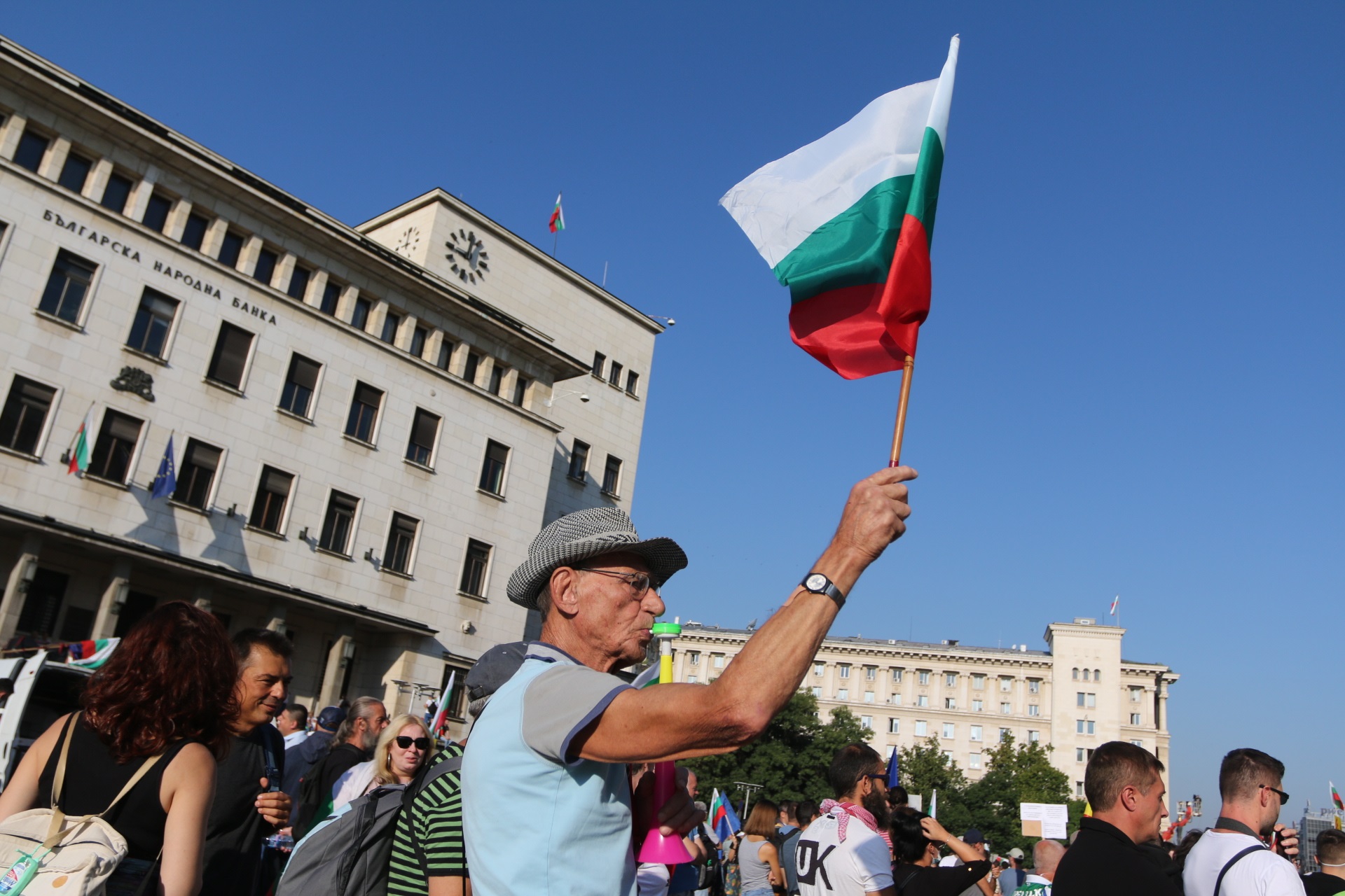 <p>Протест в София под надслов &quot;Второ велико народно въстание&quot;</p>