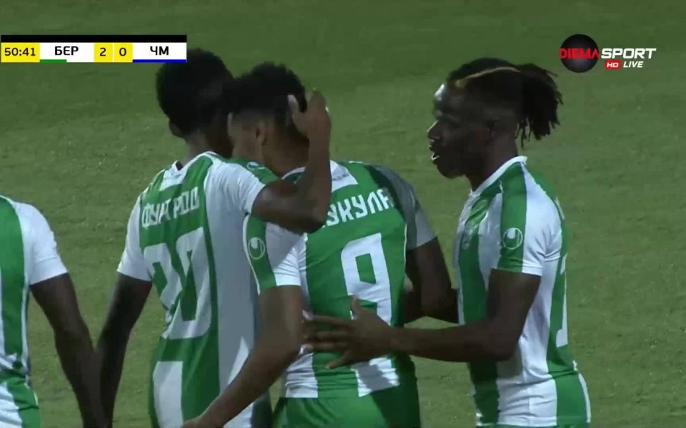 Иван Минчев прави резултата класически в полза на Берое! Той