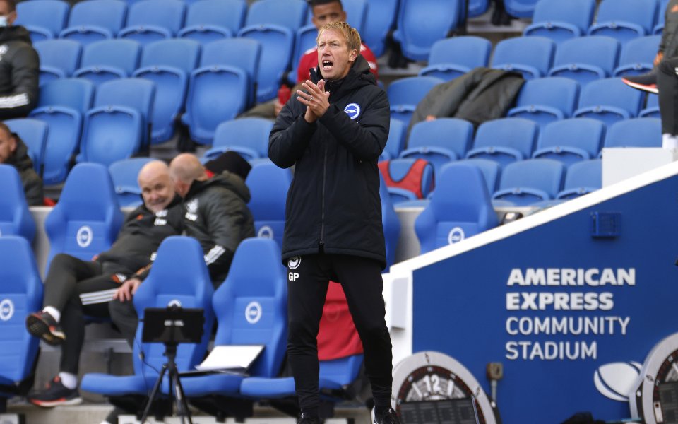 Мениджърът на Брайтън Греъм Потър остана изключително разочарован от това,