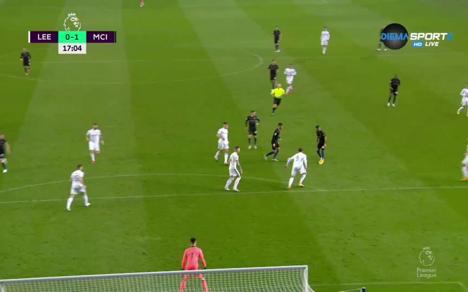 Манчестър Сити поведе в резултата срещу Лийдс в 17-ата минута.