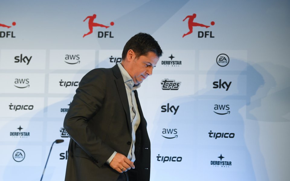 Шефът на германската футболна лига подаде оставка